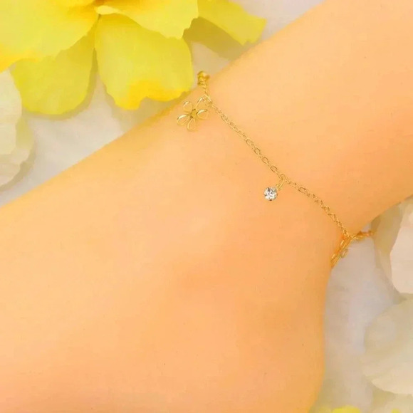 "Minimalist Anklet, Sleek & Modern Design, Women’s Fashion, YC110212-A - Picture 4 of 10